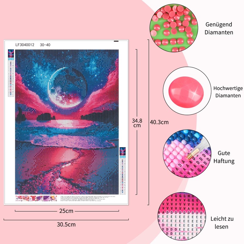 TaoTazon Diamond Painting Adults, Diamond Painting Pictures for Adults Beginners,