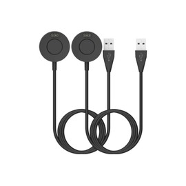 Charger Compatible with Garmin Forerunner 965/955/ 945 Charging Stand 3.3ft USB Cord Portable Magnetic Charging Dock Station Smartwatch Accessories (Black&Black)