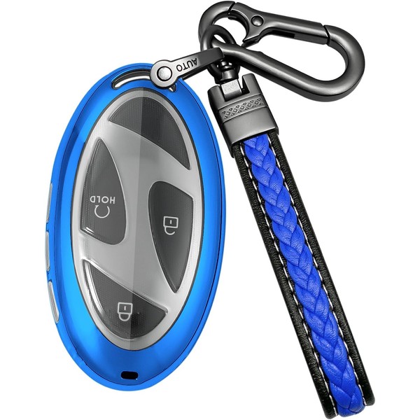 Yonmcfn Key fob Cover Compatible with Hyundai 2024 2025 Tucson