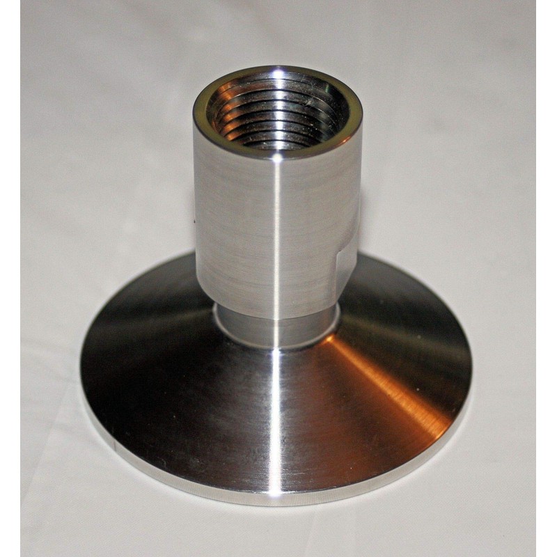 2" Sanitary Tri-clamp x 1/2" FNPT 304ss Adapter Fitting Debro