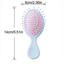 Wet Brush Squirt Detangler Hair Brush, 3Pcs Mini Detangler Hair Brush,Mini Wet Hair Brush Detangling Brush,Detangling Brush Soft Bristles Wet Dry Hair Brush,Small Hair Paddle Brush Detangler Hairbrush
