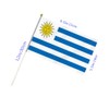 10 PCS Uruguay Handheld Flag,8.5×5.5 Inch uruguayan Flags Hand Held