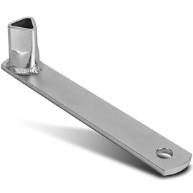 TP Europe Triangular key, diameter 17 mm, M12, bollard key for barrier posts, 3-sided key/fire brigade key, DIN 22417, post key, bollard key, galvanised metal.