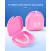 JMU Retainer Case, Orthodontic Retainer Case with Vent Holes, Mouth