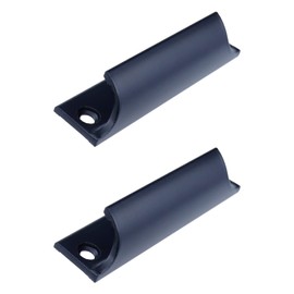 Coshar 2Pcs Window Sash Lift Handle Surface Mounted Cabinet Handle Aluminum Alloy Drawer Push Pull Handle Hardware for Sliding Window Kitchen Closet - Black (3-inch Hole Center)