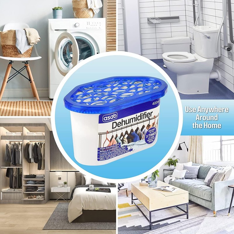 ALBERT AUSTIN Damp Trap Dehumidifier, Dehumidifying Crystals, Dehumidifier for Car,