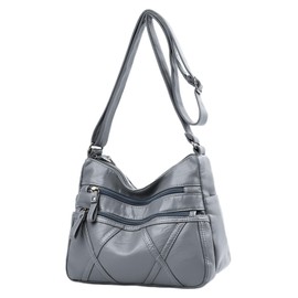 ModaZeal Crossbody Bag for Women Soft PU Leather Handbags Multi Pocket Shoulder Bag Waterproof Messenger Bags with Adjustable Straps