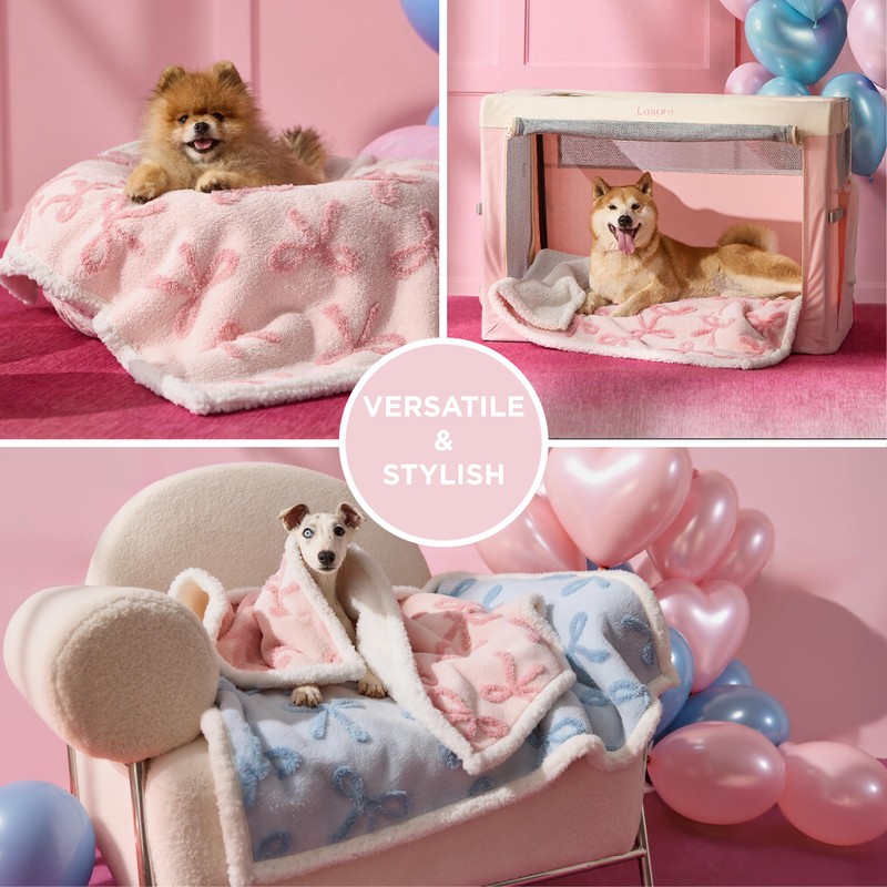 LE SURE Waterproof Puppy Blanket for Medium Dogs - Washable