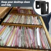 Hicarer 8 Pcs Metal Hanging File Bracket Clips Storage Hanging