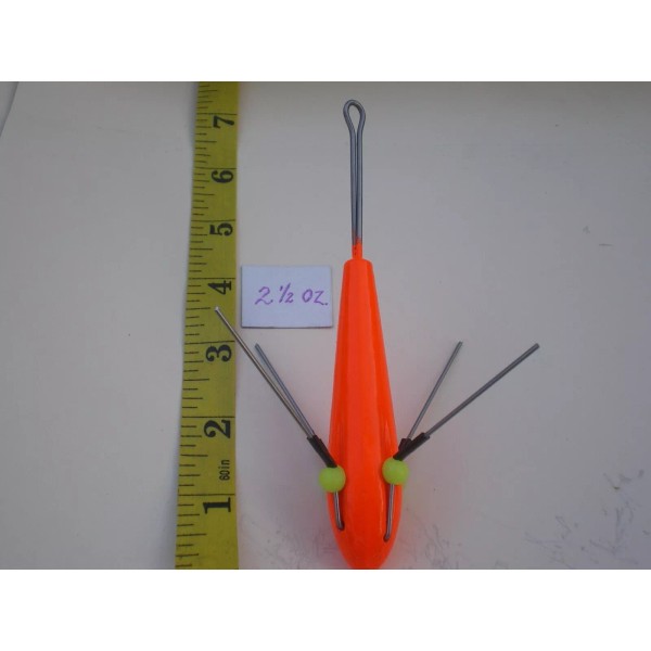 HOME MADE 6 SPUTNIK STYLE SINKER, SURF WEIGHT, MUD WEIGHT/CLAW