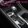 Carbon Fiber Print Interior Trim Gear Shift Knob for Nissan