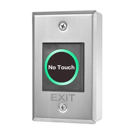 Infrared Sensor Exit Button IR Door Release Touch-Free Switch No Touch Exit Button with LED Light Indicator for Door Access Control (4.53'' x 2.76'' with Back Box)