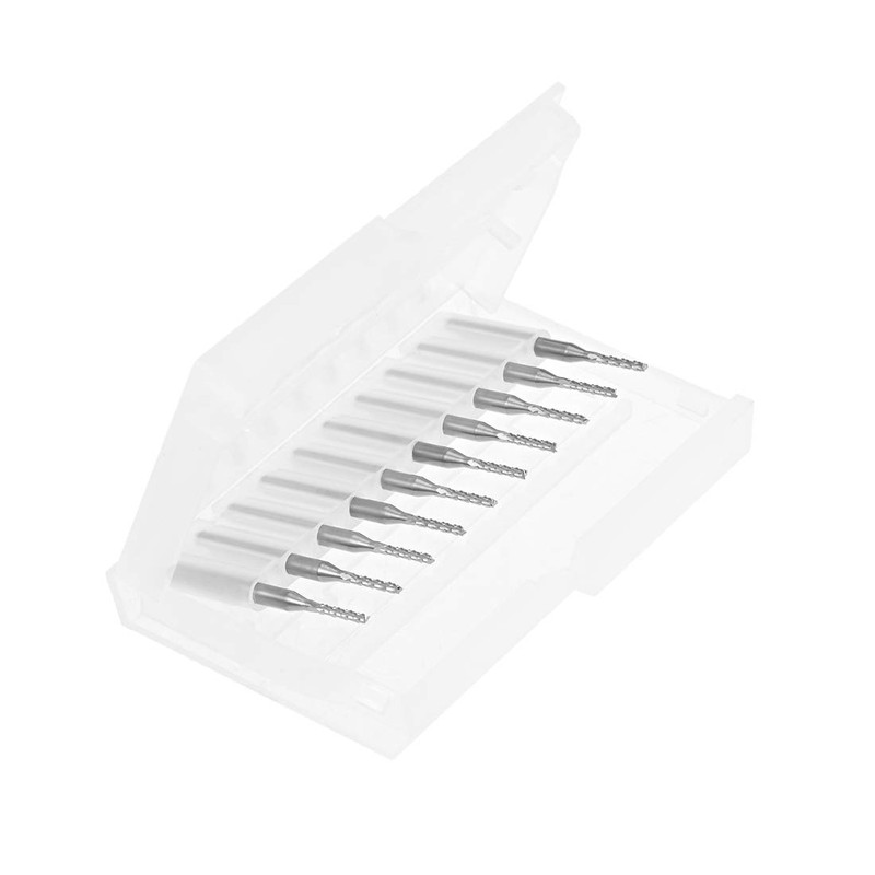 sourcing map 10Pcs 1.6mm Carbide End Mill Engraving Milling Cutter