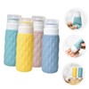 PACKOVE 4Pcs Portable Silicone Travel Bottles Leak Refillable Squeeze Containers