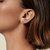 Sterling Silver Stud Earrings for Women Men Girls- 2 Pairs
