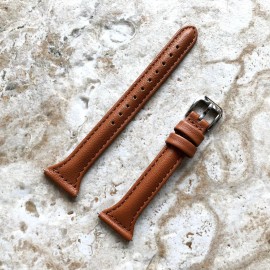 NICKSTON Brown Slim Elegant Leather Band Strap for Garmin Vivoactive 3 and Music -S20