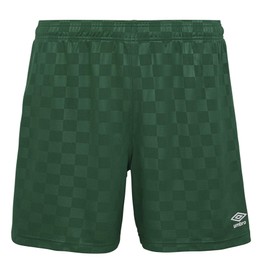 Umbro Women's Checkered Short, Forest Green, Large