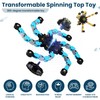 12 Pack Finger Robot Transformable Spinners for Kids Adults,Creative Deformable
