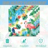 40Pcs Hawaiian Party Decorations Flamingo Plates Napkins Tropical Summer Beach