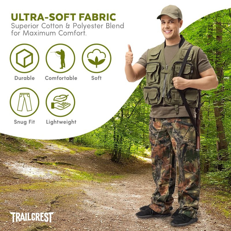 TrailCrest Men's Open Bottom Cotton Blend Lounge Hunting Sweatpants, 2X