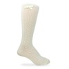 Jefferies Socks Girls' Knee High 1 Pack Dress Sock, Ivory,