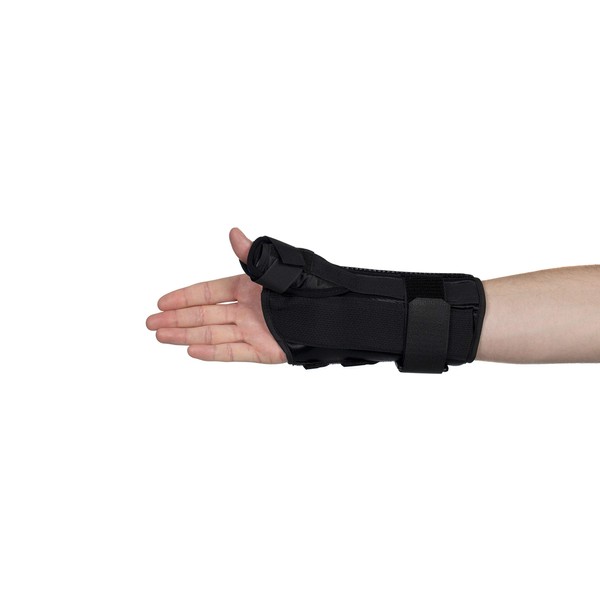 FitPro Adjustable 8" Wrist and Thumb Spica Support With Removable Insert- Left, X-Small,  Brand