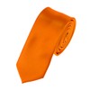 Men's Solid Color 2" Skinny Tie, Orange