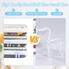 1 x transparent hard case with zip, PVC storage bags