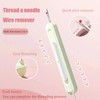 Upgraded 2 in 1 Needle Threader & Seam Ripper，Retractable &