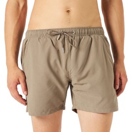 ALPHA INDUSTRIES Men's Hydrochromic AOP Swimshort Swim Trunks, Olive, M