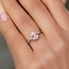 Gem Stone King 2.36 Cttw Peach Nano Morganite and White