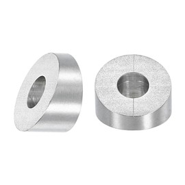 sourcing map 5 Pcs 1/4" ID Angle Washer, Stainless Steel 20 Degree Angle Beveled Washer for 1/8", 3/16" Wire Rope Cable Application Stair Ends, Silver