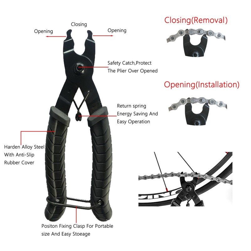 Bike Chain Breaker Tool Set, Bike Breaker Main Chain Pliers