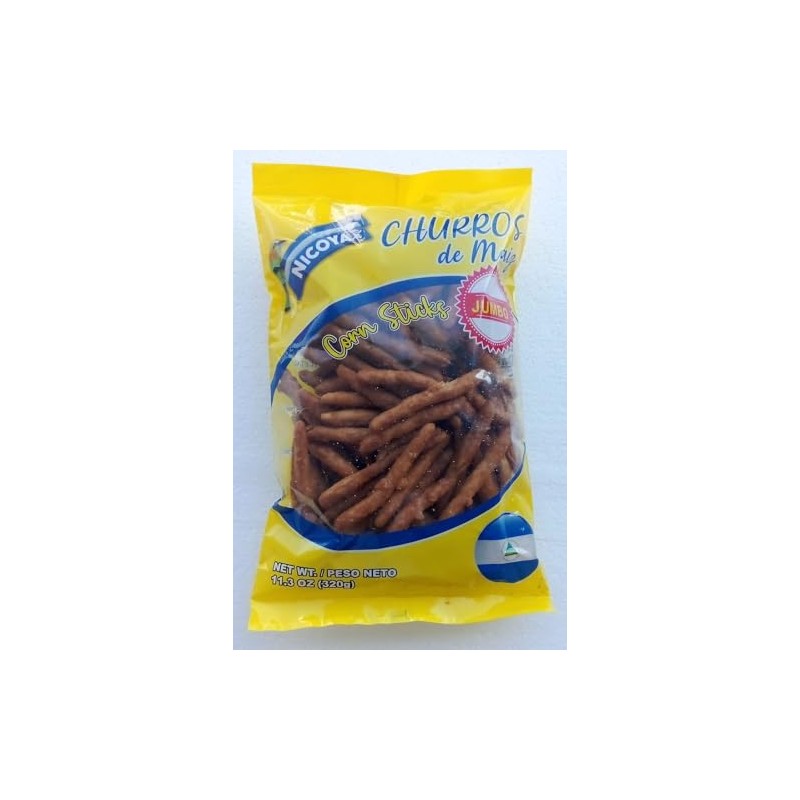Nicoya Corn Sticks Churros de Maiz, Jumbo Size, 11.3 oz