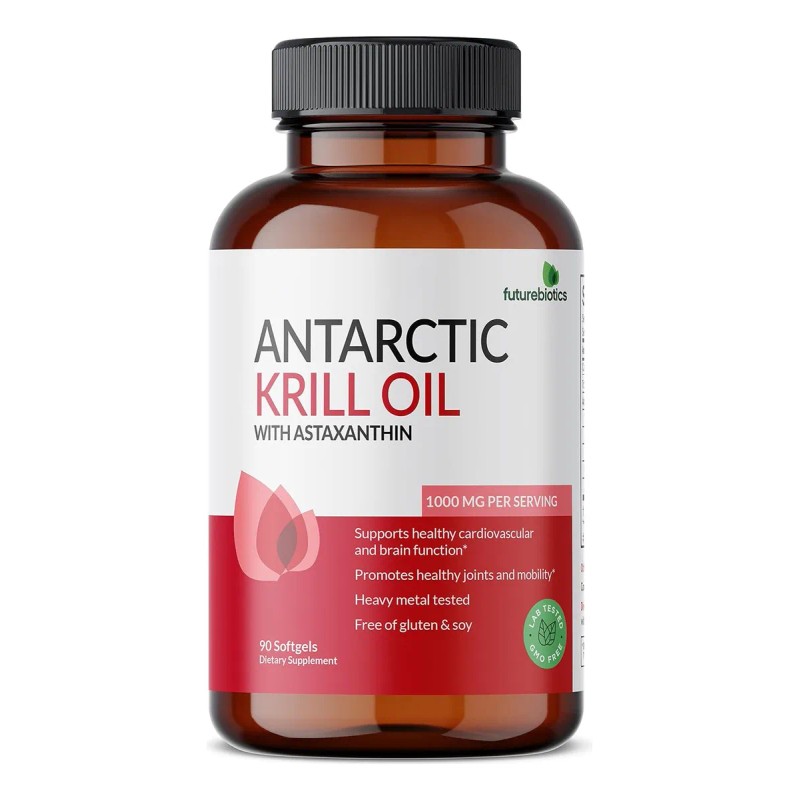 Futurebiotics Krill Oil Antartic 1000 Mg Con Astaxantina 90 Softgels
