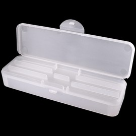 Beauticom Double-Layer Personal Storage Storage Case for Professional Nail Art Pens, Nail Brush, Tools (Frosted White)