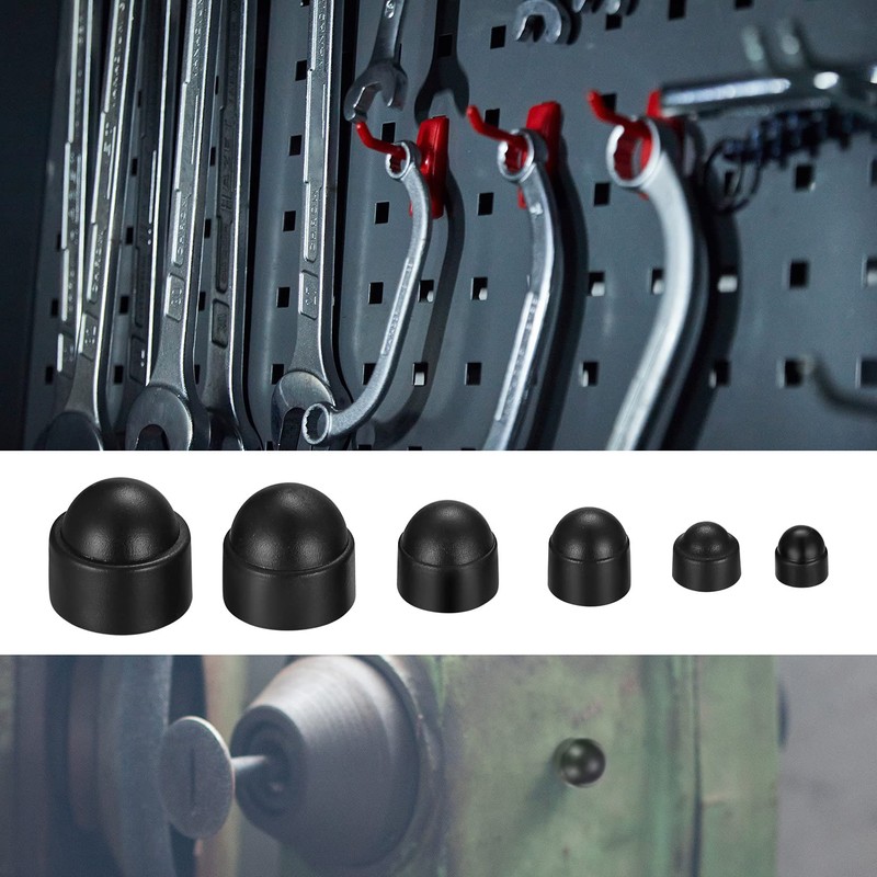 Ewwtrey 145 Pcs Screw Caps and Nuts Plastic Caps for