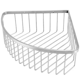 QWORK® Corner Shower Shelf 304 Stainless Steel Shower Basket Corner for Bathroom Kitchen
