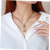 TOVINANNA Glass Urn Pendant Necklace with Sand Clock Design Memorial