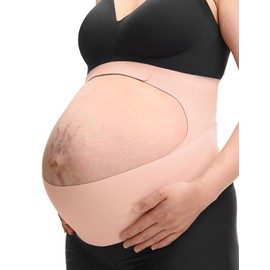 Momcozy- Faja para el vientre durante el embarazo, faja para el vientre de maternidad CozySupport Ergonest, cinturón de embarazo invisible para la espalda,