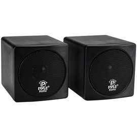 Pyle PCB3BK 3" 100 Watt Mini Cube Speaker Pair Black