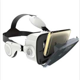 3D Virtual Reality Headset VR Glasses+ Headphones For Smartphone Android iPhone
