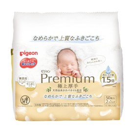 Pigeon Wipes Refill, Premium Super Thick, 50 Sheets x 2 Pack