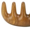 Scalping Massage Comb Handheld Green Sandalwood Massager Wide Tooth Scalping