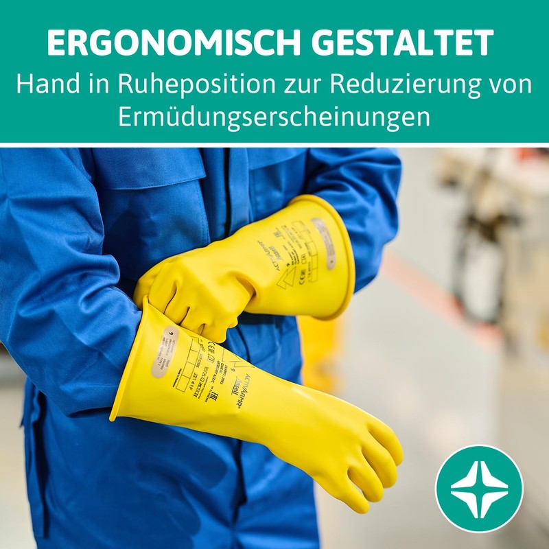 Ansell ActivArmr Electrician's Protective Gloves, Electrical Protection Class 0 (1000V),