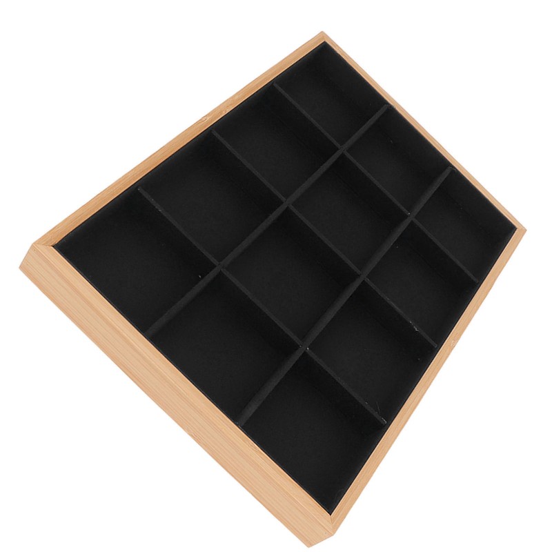 12 Grid Jewelry Tray Soft Elegant Appearance Strong Light Weight