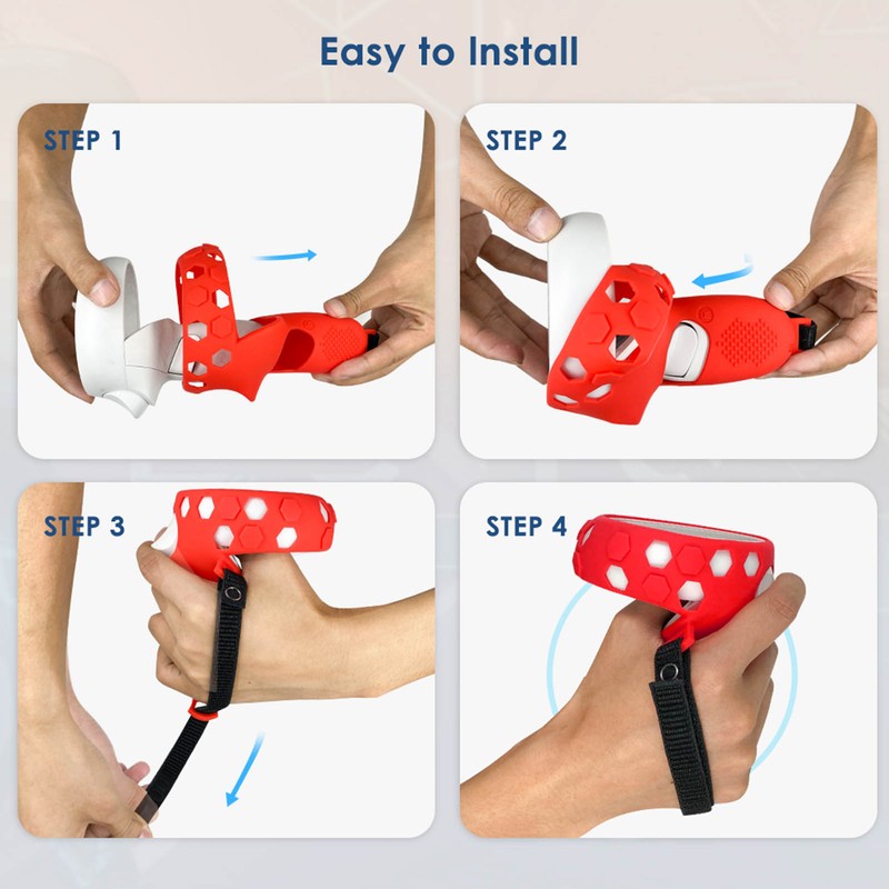 Controller Grip Cover Silicone VR Handle Protective Sleeve Anti Throw
