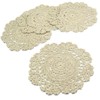 kilofly Crochet Cotton Lace Table Placemats Doilies Value Pack, 4pc,