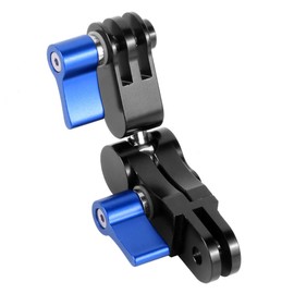 CS PRIORITY 360° drehbarer magischer Arm, Aluminium-Stativhalterung, verbesserte Schraube für Action-Kamera (blau)