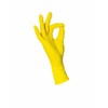 AMPri Med-Comfort Lemon Nitrile Gloves, Yellow, Pack of 100, Size